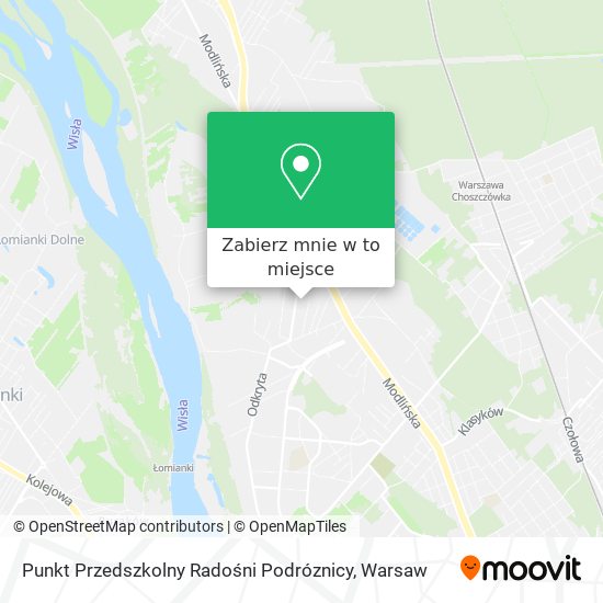 Mapa Punkt Przedszkolny Radośni Podróznicy