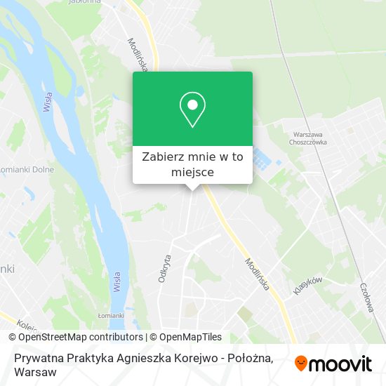 Mapa Prywatna Praktyka Agnieszka Korejwo - Położna