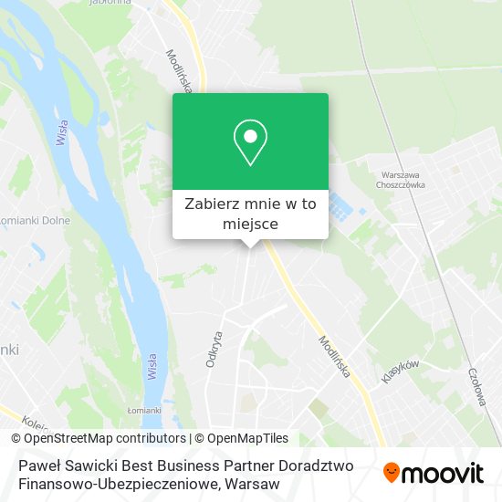 Mapa Paweł Sawicki Best Business Partner Doradztwo Finansowo-Ubezpieczeniowe