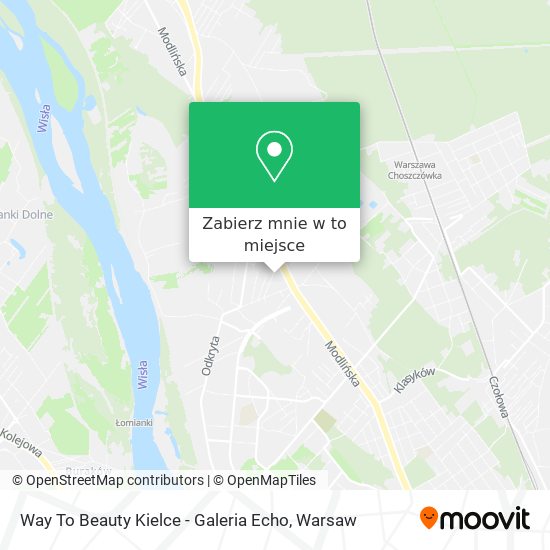 Mapa Way To Beauty Kielce - Galeria Echo