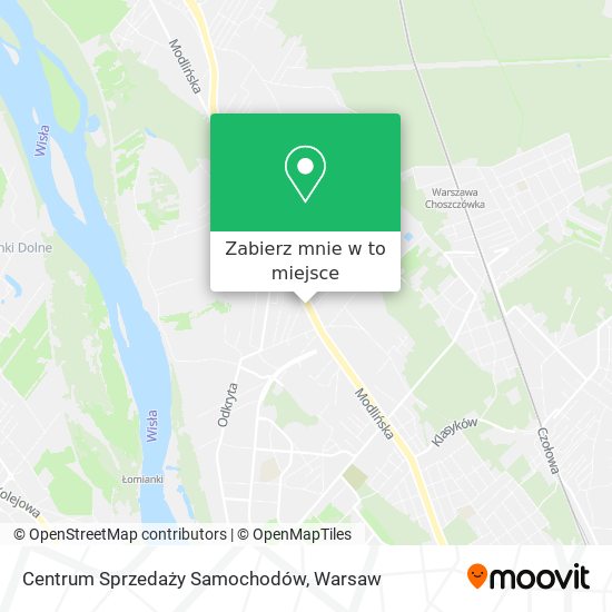 Mapa Centrum Sprzedaży Samochodów