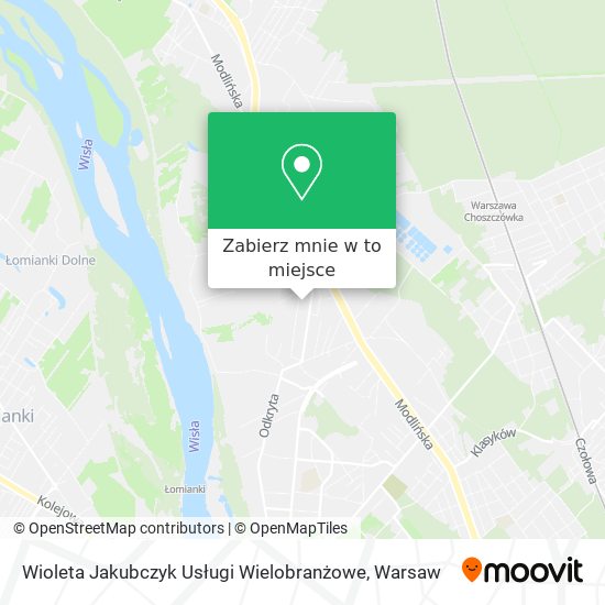 Mapa Wioleta Jakubczyk Usługi Wielobranżowe