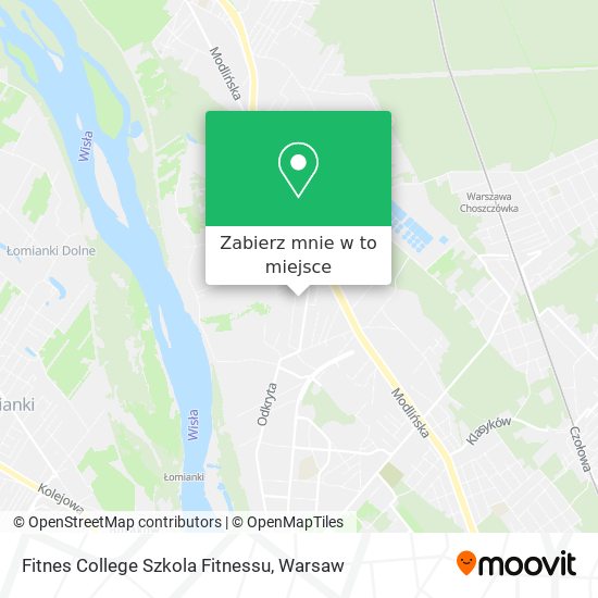 Mapa Fitnes College Szkola Fitnessu