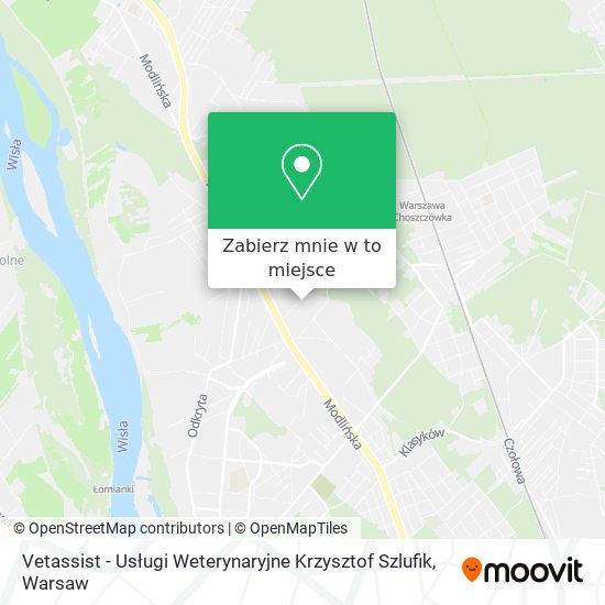 Mapa Vetassist - Usługi Weterynaryjne Krzysztof Szlufik