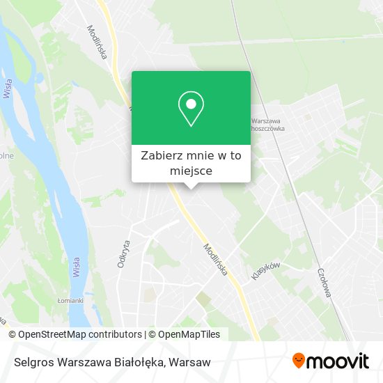 Mapa Selgros Warszawa Białołęka