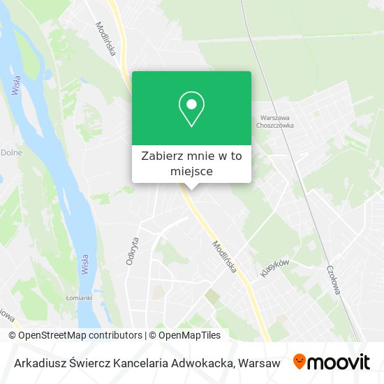 Mapa Arkadiusz Świercz Kancelaria Adwokacka