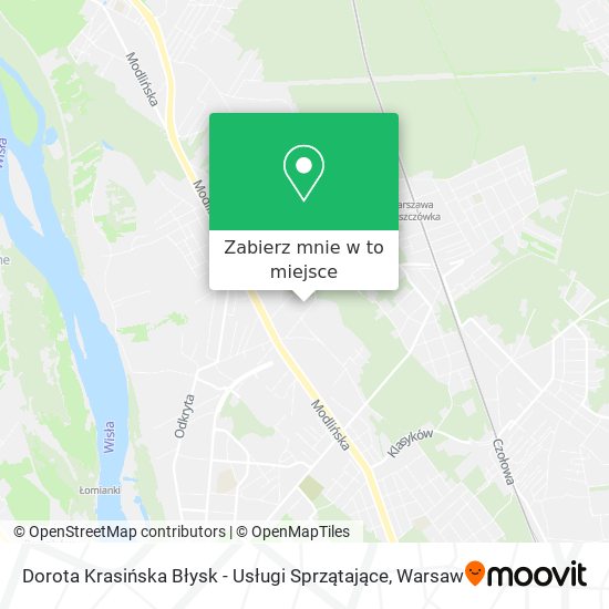 Mapa Dorota Krasińska Błysk - Usługi Sprzątające