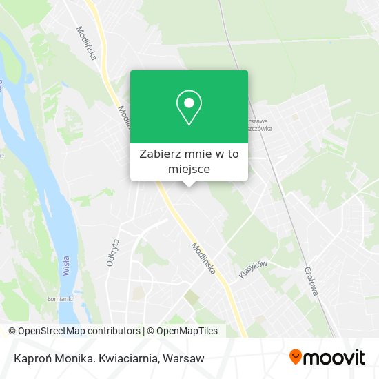 Mapa Kaproń Monika. Kwiaciarnia