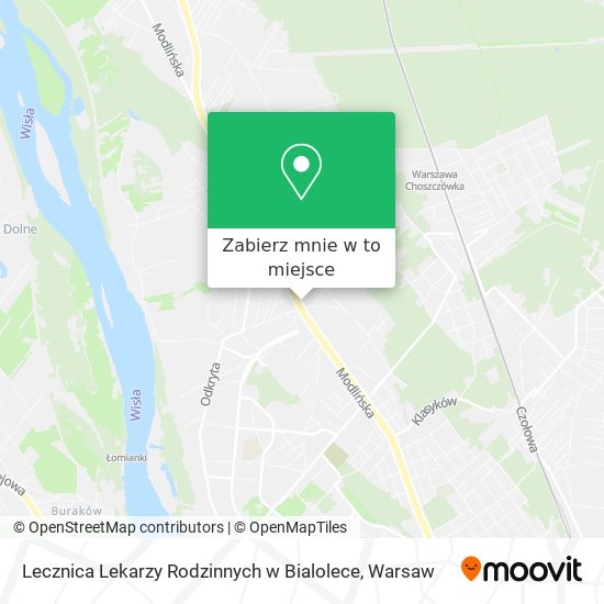 Mapa Lecznica Lekarzy Rodzinnych w Bialolece