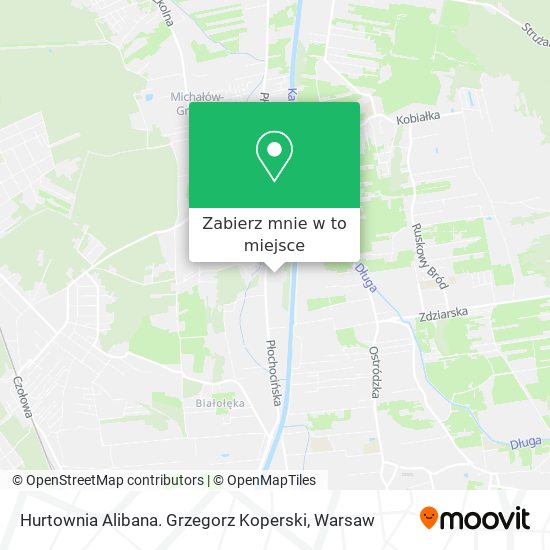 Mapa Hurtownia Alibana. Grzegorz Koperski