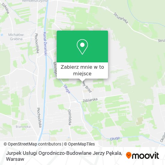 Mapa Jurpek Usługi Ogrodniczo-Budowlane Jerzy Pękala