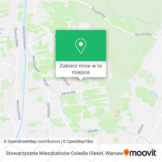 Mapa Stowarzysznie Mieszkańców Osiedla Olesin'