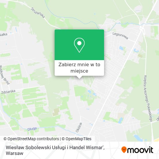 Mapa Wiesław Sobolewski Usługi i Handel Wismar'