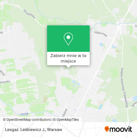 Mapa Lesgaz. Leśkiewicz J.