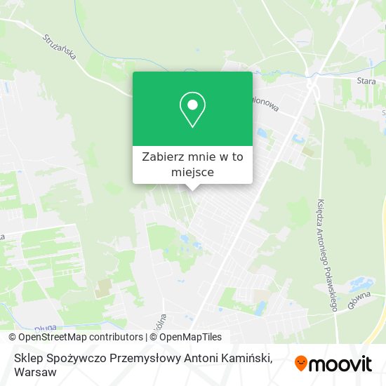 Mapa Sklep Spożywczo Przemysłowy Antoni Kamiński