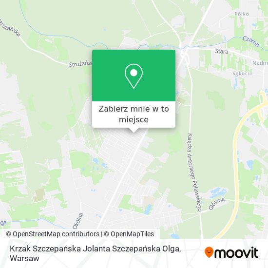 Mapa Krzak Szczepańska Jolanta Szczepańska Olga