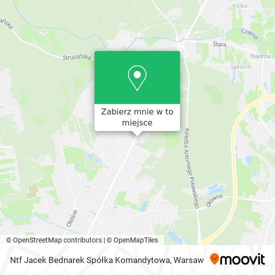 Mapa Ntf Jacek Bednarek Spółka Komandytowa