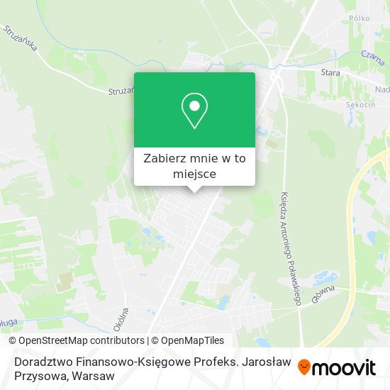 Mapa Doradztwo Finansowo-Księgowe Profeks. Jarosław Przysowa