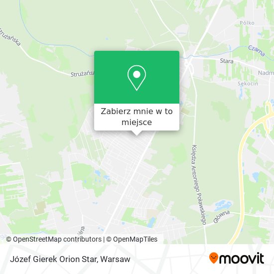 Mapa Józef Gierek Orion Star