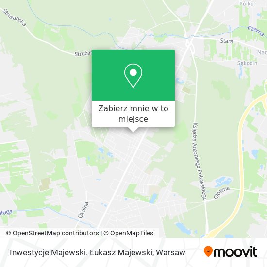 Mapa Inwestycje Majewski. Łukasz Majewski