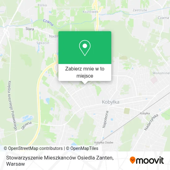 Mapa Stowarzyszenie Mieszkanców Osiedla Zanten