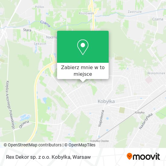 Mapa Rex Dekor sp. z o.o. Kobyłka