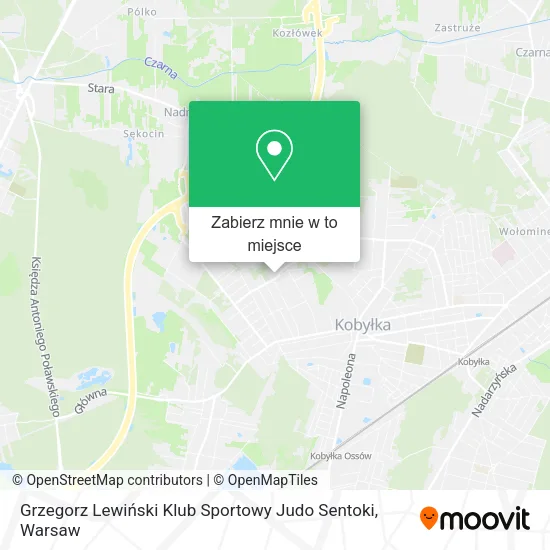 Mapa Grzegorz Lewiński Klub Sportowy Judo Sentoki