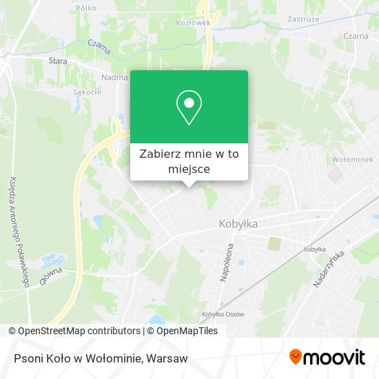 Mapa Psoni Koło w Wołominie