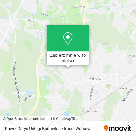 Mapa Paweł Durys Usługi Budowlane Irbud