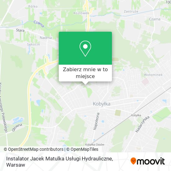 Mapa Instalator Jacek Matulka Usługi Hydrauliczne