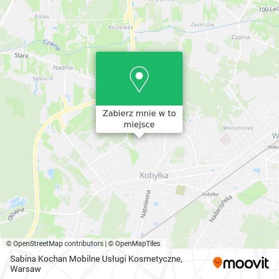 Mapa Sabina Kochan Mobilne Usługi Kosmetyczne