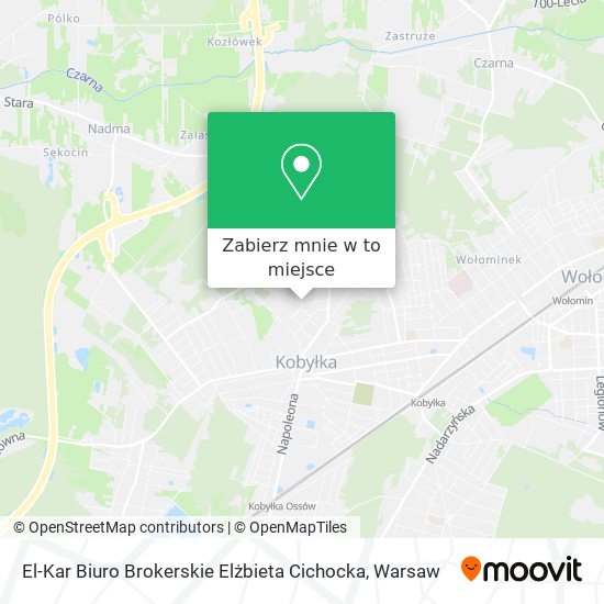 Mapa El-Kar Biuro Brokerskie Elżbieta Cichocka