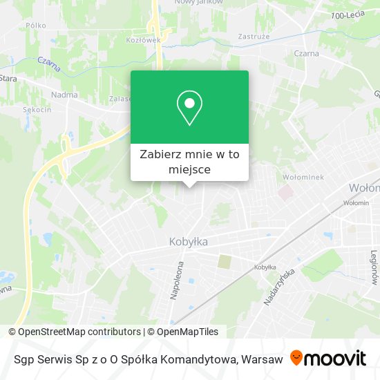 Mapa Sgp Serwis Sp z o O Spółka Komandytowa