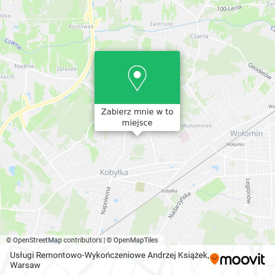 Mapa Usługi Remontowo-Wykończeniowe Andrzej Książek