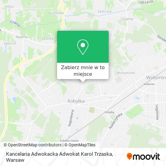 Mapa Kancelaria Adwokacka Adwokat Karol Trzaska