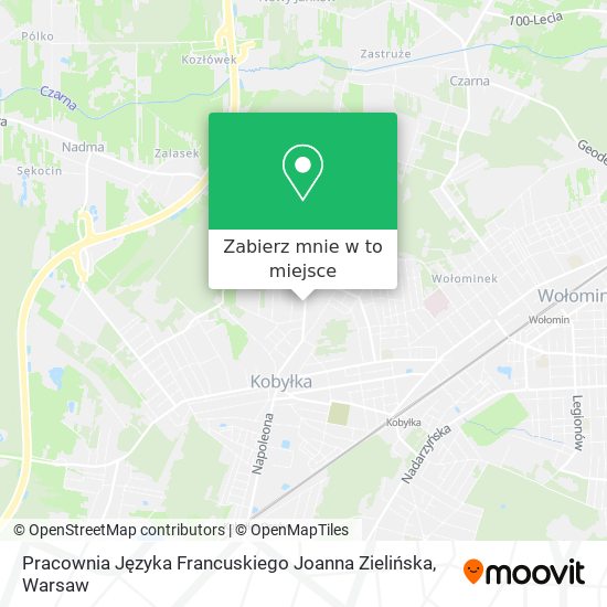 Mapa Pracownia Języka Francuskiego Joanna Zielińska