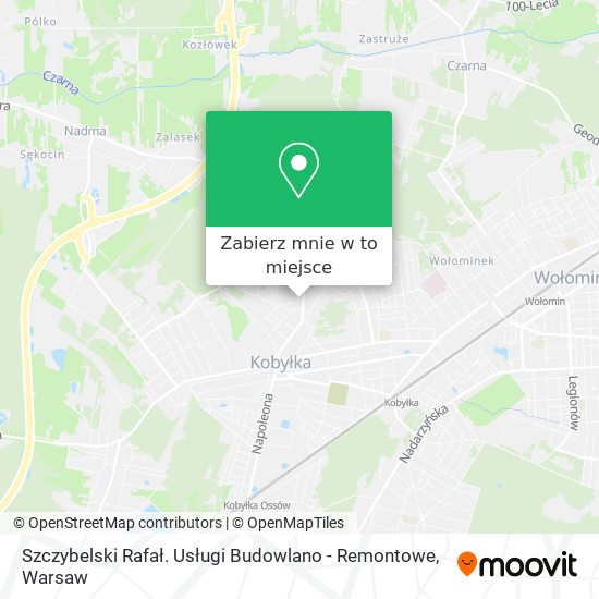 Mapa Szczybelski Rafał. Usługi Budowlano - Remontowe