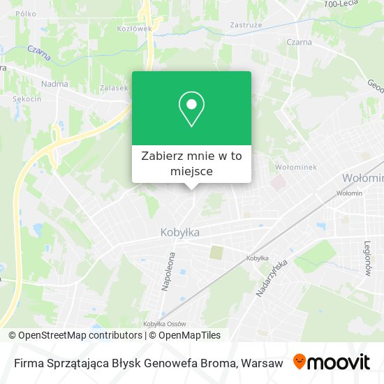 Mapa Firma Sprzątająca Błysk Genowefa Broma