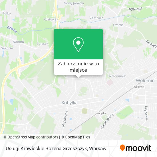 Mapa Usługi Krawieckie Bożena Grzeszczyk