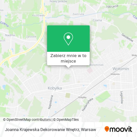 Mapa Joanna Krajewska Dekorowanie Wnętrz