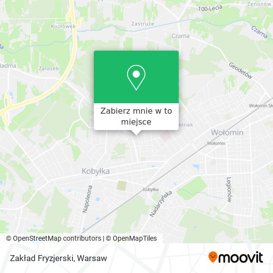 Mapa Zakład Fryzjerski