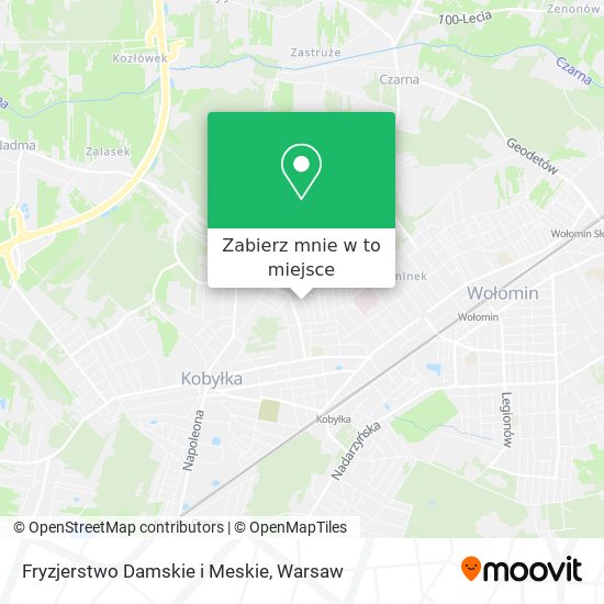 Mapa Fryzjerstwo Damskie i Meskie