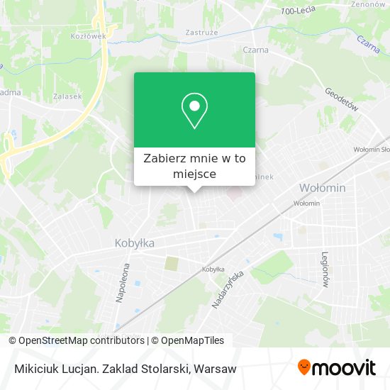 Mapa Mikiciuk Lucjan. Zaklad Stolarski