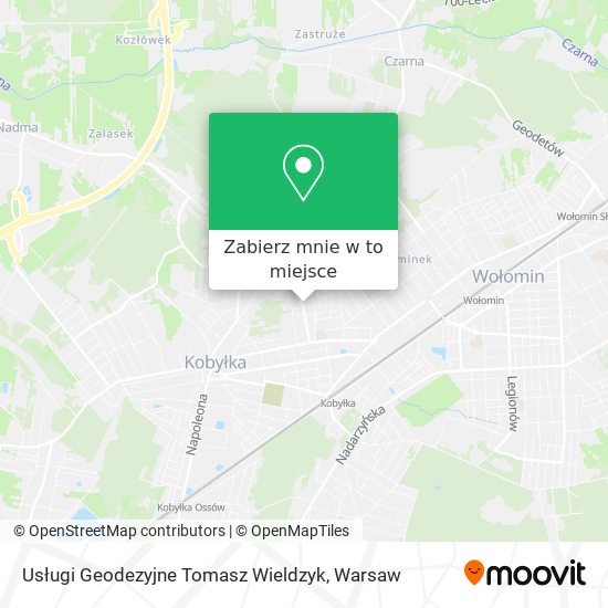 Mapa Usługi Geodezyjne Tomasz Wieldzyk