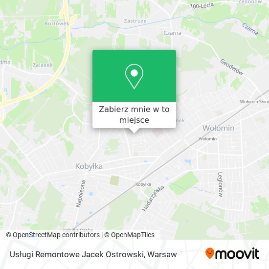 Mapa Usługi Remontowe Jacek Ostrowski