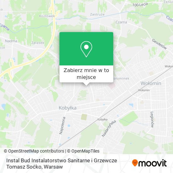 Mapa Instal Bud Instalatorstwo Sanitarne i Grzewcze Tomasz Soćko