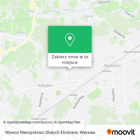 Mapa Wywoz Nieczystosci Stalych Ekotrans