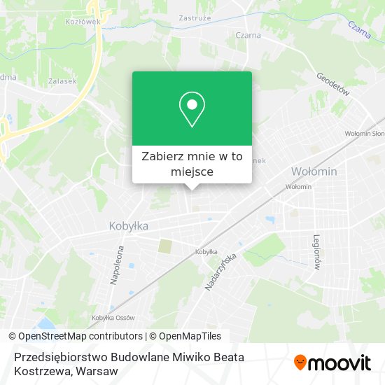 Mapa Przedsiębiorstwo Budowlane Miwiko Beata Kostrzewa