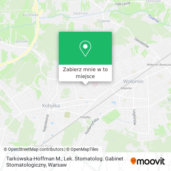 Mapa Tarkowska-Hoffman M., Lek. Stomatolog. Gabinet Stomatologiczny