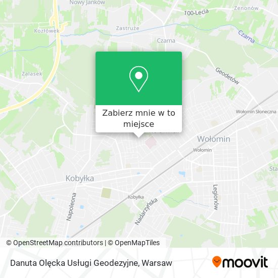 Mapa Danuta Olęcka Usługi Geodezyjne